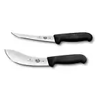 Victorinox 12cm Fibrox Regular Form Skinning & Curved Boning Butchers Knife Set