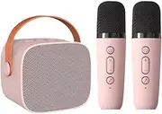 RuiJOTWAT Wireless Microphone Speaker, Bluetooth Small Speaker, Suitable For Home And Outdoor, Pink