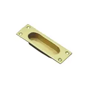 Superior Brass Sliding Door Flush Pull 126x47mm