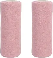 Reusable Cleaning Wipe Household,Microfiber Towel Rolls Dish Rags Wash Paper Towel Replacement,Pink