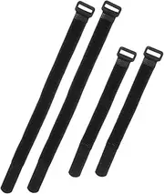 Yardwe Elastic Bikes Rack Straps 4 Pack Bicycle Wheel Stabilizer Straps Tensioning Belts for Mountaineering Bikes