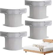 Lock Sheet Holders Set, 4 Pack Bed Sheet Holder to Keep Sheets Firm & Tight, Heavy Duty Bed Sheet Corner Fastener Fits All Mattress, Easy Installation (Gray)
