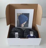 Beanie Knitting kit - Child, teen, lady or man - pattern and green yarn included