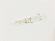 1pcs 2ml Glass Syringe Injector Lab Glassware Sampler