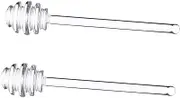 ABOOFAN 2pcs Solid Honey Dipper Sticks Syrup Jam Stirring Tools Easy to Clean for Pastry Chefs Beekeepers and Home Use