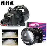 Mini 3" Bi LED Projector Lens 6000K NHK Headlight Retrofit H4 H7 9005 Universal