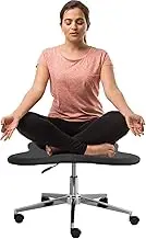 Kneeling Chair, Meditation Office Chair, Cross Legged Chair, Height-Adjustable Kneeling Office Chai, Ergonomic Office Chair, Meditation Chair for Home and Office,Beige