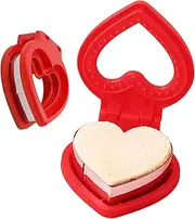 Sandwich Shape Cutter | Heart Design Stainless Bread Cutter and Sealer | Pancake Cutting Maker Boys Girls Lunchbox