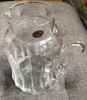 New Vintage Cristalleria Europa Pitcher Lead Kristall Made In Italy