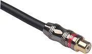 CONGARTENO Male to Female Audio Adapter Cable for Speaker and Computer High Grade Extension Cord with Plating Double Shielded Connection for Audio Black