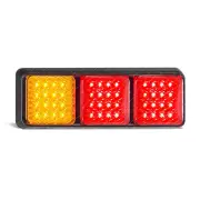 LED Autolamps Stop Tail Indicator Square Light 48 LED Lamp 12-24V Bulk