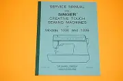 Service Manual on CD: Time Adjust and Repair Singer 1030 & 1036 Sewing Machines