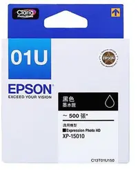 在飛比找Yahoo!奇摩拍賣優惠-EPSON T01U150 (01J) 原廠黑色墨水匣