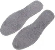 TEMPNAP 1Pair Warm Boot Insoles for Men and Women Fluffy Fuzzy Comfort Insoles Breathable Moisture Wicking for Winter Use Cut to Fit Design