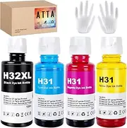 ATTA 31 32 XL Refill Ink for Smart Tank 7305 7005, Compatible Printer Ink 31 32XL for Smart Tank Plus 555 570 559 655 315 319 455 515 519 670 Smart Tank 7605 7306 7006 5105 5106 5107 All in One