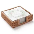 Rattan Napkin Holder Square,Wicker Napkin Basket for Kitchen,Flat Napkin9477
