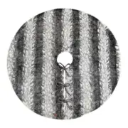 Koolaburra by Ugg "Mina" (54" Round) Holiday Christmas Faux Fur Tree Skirt GRAY