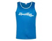 Nylon Singlet Royal White Singlet L