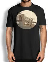 Squid attack Monster Kraken T shirt Brooklyn Bridge giant Octopus Graphic tees