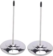 NAMOARLY 2Pcs Spike Stick Paper Holder Straight Rod Bill Fork for Menus Receipts Notes Invoices for Office Restaurant Kitchen Use