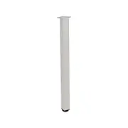 Adoored 50 x 710mm White Metal Furniture Leg