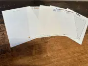 TAA Unused Letterheads Lot Of 5 Assorted