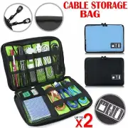 Cable Organiser Bag Charger USB Electronic Accessories Storage Travel Case New