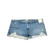 Abercrombie & Fitch AF The Mom Short Mid Rise Plus Size sz 24 / 37 Festival NWT