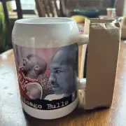 1997 Michael Jordan Chicago Bulls Upper Deck Commemorative Tankard Mug Vintage