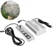 VEVOR Mist Maker 10 Head Ultrasonic Mist Fogger with Waterproof Power Supply Ultrasonic Fogger Humidifier Stainless Steel Pond Mister Fogger 5kg/h Ult