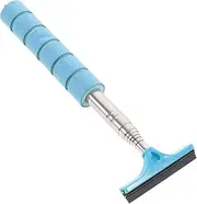 TINEASUR Car Rearview Mirror Squeegee Extendible Window Wiper Handle Windshield Cleaner Tool