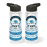 Cronulla Sharks NRL Tritan Drink Bottle with Wrist Bands
