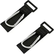 SWOOMEY 2pcs Shaped Stroller Hooks Carabiner for Buggy Hanger Pushchair Nursery Bag Umbrella Grocery Bags Great for Bicycles and Motorcycles
