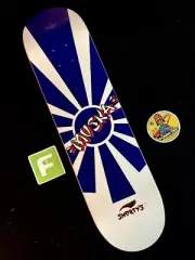 RARE VINTAGE Chad Muska 2001 Rising Sun Shorty’s Skateboard Deck Blue Unreleased