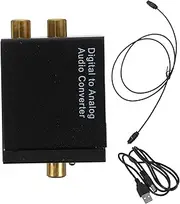 COMNESTBI Headphone Dac Compatible Audio Converter Box Digital to Analog Audio Signal 32-96 Khz Sampling Rates