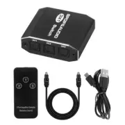 SPDIF Toslink Switcher 3 in 1 Out Digital Optical Audio Splitter Selector3441