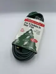 Woods 2189 Extension Cord For Christmas Or Holiday Lights With 9 Outlets=