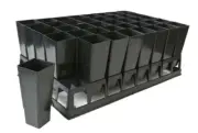 50mm Forestry Plant Plastic Square Tube/Pot & 40cell Air Pruning Trays x 10sets