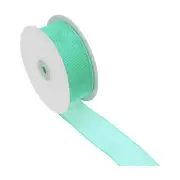Burlap Fabric Ribbon 1-1/2" Wide x 5 Yards Burlap Ribbon, Turquoise