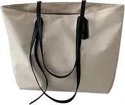 [ANDRESLAD] Natural Canvas Materials Messenger Bag Big Capacity Handbag for Phone Umbrella Purse