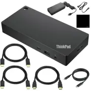 Lenovo ThinkPad Docking Station 40AY0090US USB-C Dock (40AY) + UltraHD HDMI C...