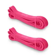 2x Bodyworx Strength Band Workout/Gym Elastic Loop Extra Extra Light 22mm Pink