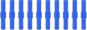 Respicefinem 10pcs 4mm Insulated Banana Coupler Female to Female Extension Banana Plug Connector Ideal for Electronics Appliances with PVC Insulation Plated Brass Body Stable (Blue)