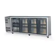 ** Skope BB780 4SL BackBar Series Four Sliding Doors Bench Fridge - 2620mm