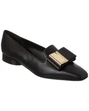 Ferragamo Leda Double-Bow Leather Loafer