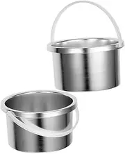 SHERCHPRY 2pcs Aluminum Wax Pot for Hair Removal Temperature Wax Warmer Liner Portable for Home Professional Use