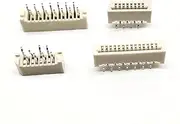 10PCS 1.0mm FPC/FFC Connector LCD Flexible Flat Cable Socket Double Row DIP Straight Pin Type 4 6 8 10 12 14 18 20 22 24 30 Pin(Color:5P)