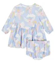[Stella McCartney Kids] Stella McCartney Kids Baby printed jersey dress and bloomers M 3 blue
