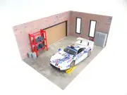 Brick auto service garage 1:18 scale Diorama kit Model car display Size 1/18