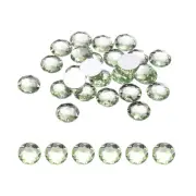 50Pcs Flat Back Round Acrylic Rhinestones 16mm Light Green Crystal Rhinestones